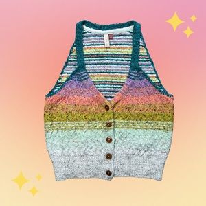 Pilcro and the Letterpress Anthropologie Pilcro Knit Top Sleeveless Vest